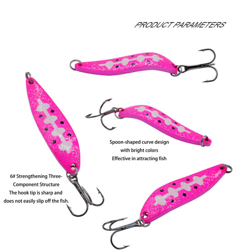 Metal Spoon Fish Lures Fishing Spinner Baits Casting Baits-A04 2
