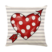 Polyester kussensloop voor Valentijnsdag, 45x45 cm