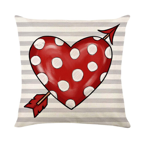 Polyester kussensloop voor Valentijnsdag, 45x45 cm