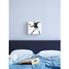 Love Is in the Air Flower Thrower Canvas Print