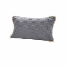 Verdickter Polyester-Kissenbezug 50x80cm Grau