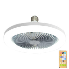 Gaothrán Uasteorainn Cúlaitheach le Solas LED, 10.2 orlach Liath, 30W