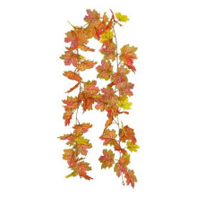 Guirlanda de Folhas de Bordo para o Outono, 175cm, Decoração de Plástico