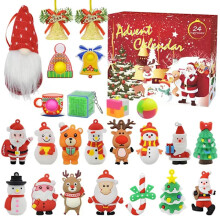 Calendário do Advento do Papai Noel com 24 peças para crianças