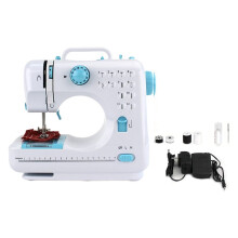 Sewing Machine for Beginners Portable Electric Hand Sewing Machine 12 Built-in Stitches Foot Pedal US Plug
