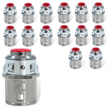 15er-Pack Kabelverbinder, 3/8"-Schnappverbinder, Zink-ElektroInstallationsrohrverbinder für Stahl- und Aluminiumkabel