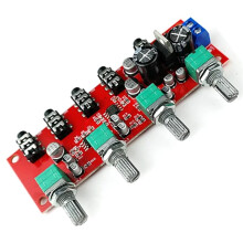NE5532 Preamplificador de Señal de Audio Estéreo, Mezclador de Entrada de 4 Vías, Control de Volumen de Audio, Placa de Preamplificador de Tono,