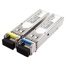 1 Pair 1.25G SFP Transceiver Single-Mode Single-Fiber SFP Module with LC Connector 10 for H3C and Ruijie