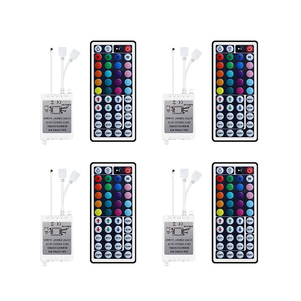 4X Led Strip Rgb Control Box With Remote 44Keys Rgb Control Box 44Key 6034194435748
