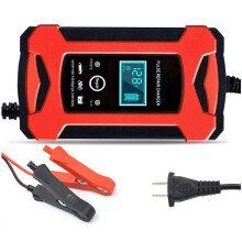 12V 6A Car Battery Charger Intelligent Fast Charging with Pulse Repair for Motorcycle Truck US Plug