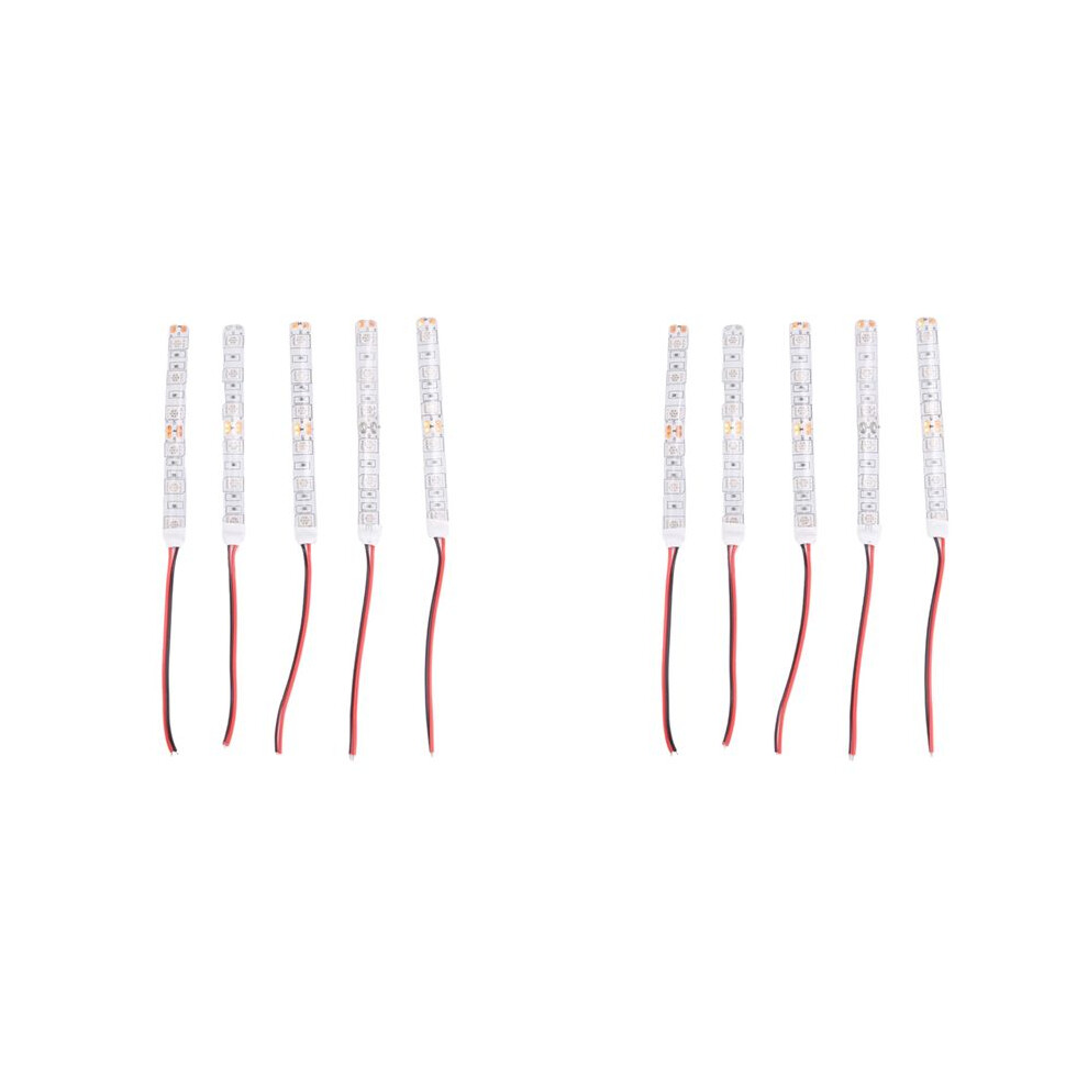 10Pcs 10Cm Waterproof 5050 Led Strip Lights 12V Caravan Boat Car 6032985036778
