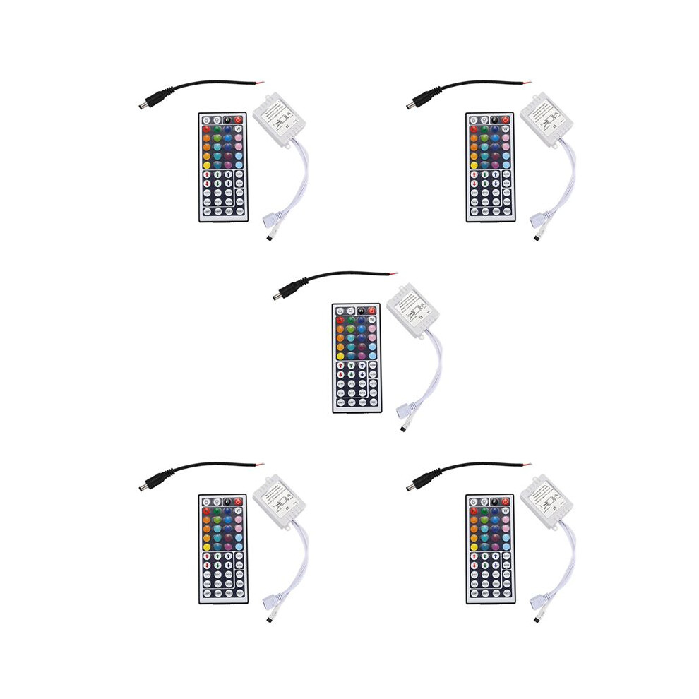 5X 44 Keys Wireless Ir Remote Control With Receiver For 5050 3528 Rgb Smd Led Strip Light 4711037238903