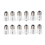 12-Pack E12 to E14 White Bulb Converter LED Light Holder Lamp Adapter Socket Changer High Quality 1