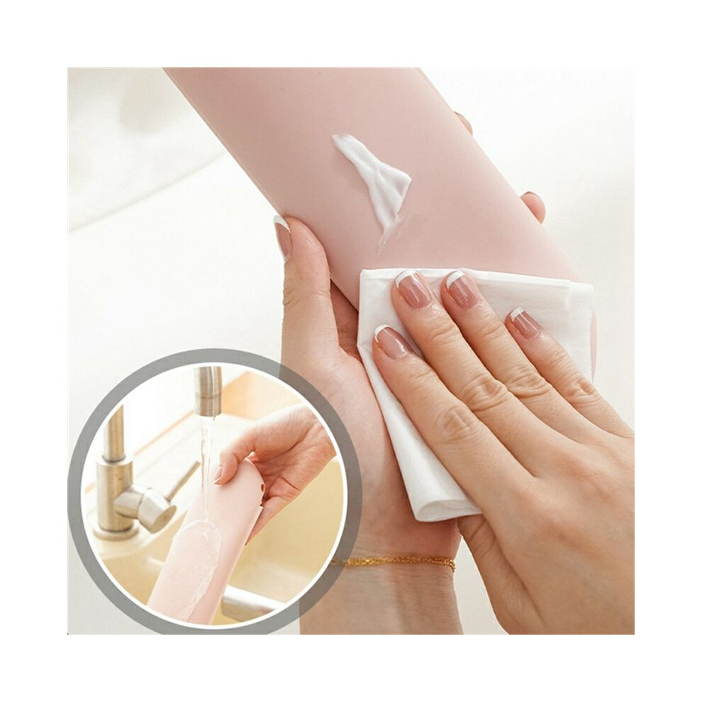 Silicone Makeup Brush Holder Travel Cosmetic Bag: Soft Portable Cosmetic Face Brushes Holder Khaki