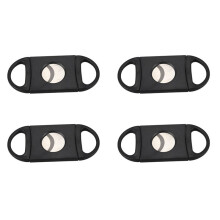 4X Oval-Shaped Cigar Cutter, Double Cut Blade