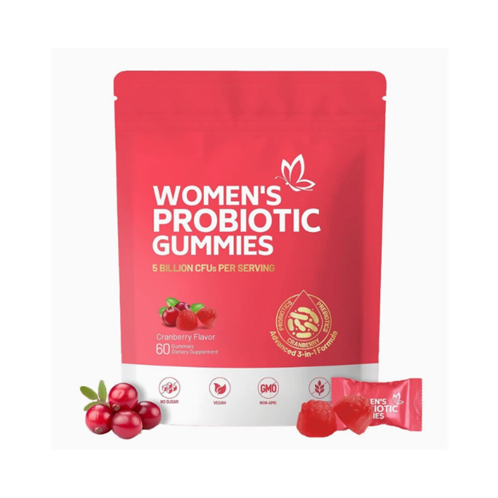 (1) Vaginal Probiotics for Women, Feminine Balance pH Gummies 60pcs/1bag