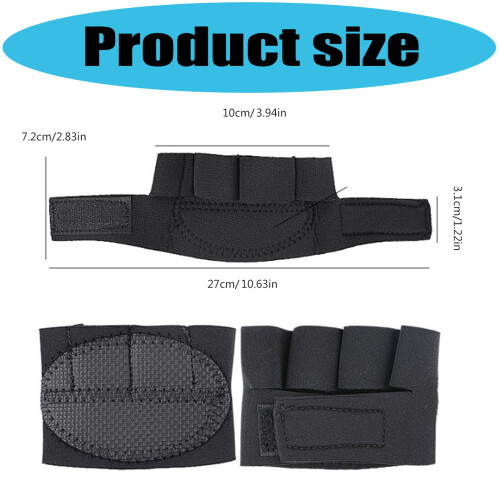 Hanteln Grip Pad Anti-Slip Vier Finger Workout Handschuh Gewicht 2
