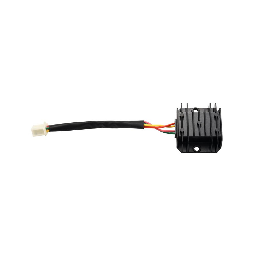 3X Motorcycle Voltage Regulator 4 Wires 4 Pins 12 Voltage Regulator Rectifier For 50-250Cc Motorcycle (Black) Black 4712360560655