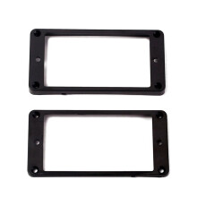 8 StüCke Schwarz Gebogen Humbucker Pickups Rahmen Montage Ringe für Elektor Gitarre