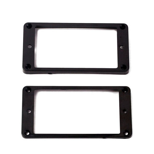 8ST Svart Curved Humbucker Pickups Monteringsringar för Ram för Elgitarr
