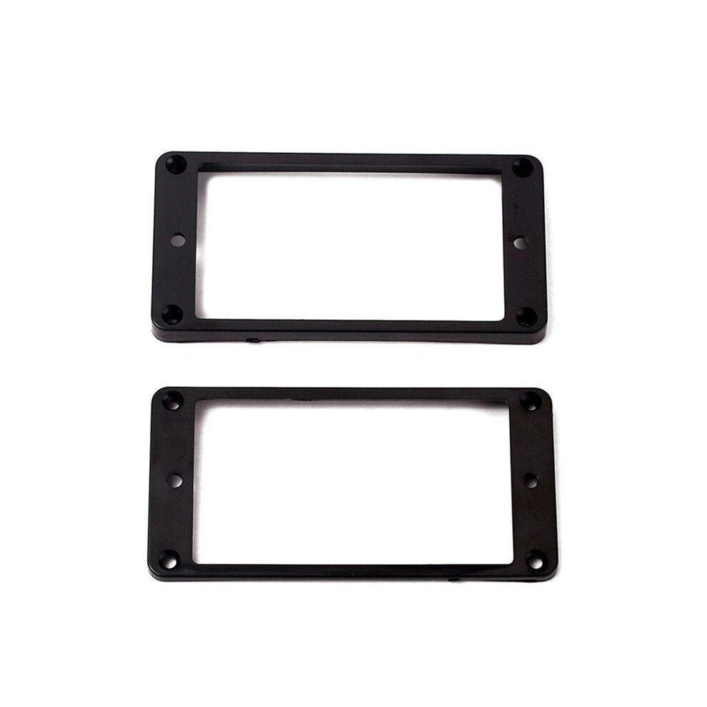 8Pcs Black Curved Humbucker Pickups Frame Mounting Rings For Electric Guitar 6033600651703
