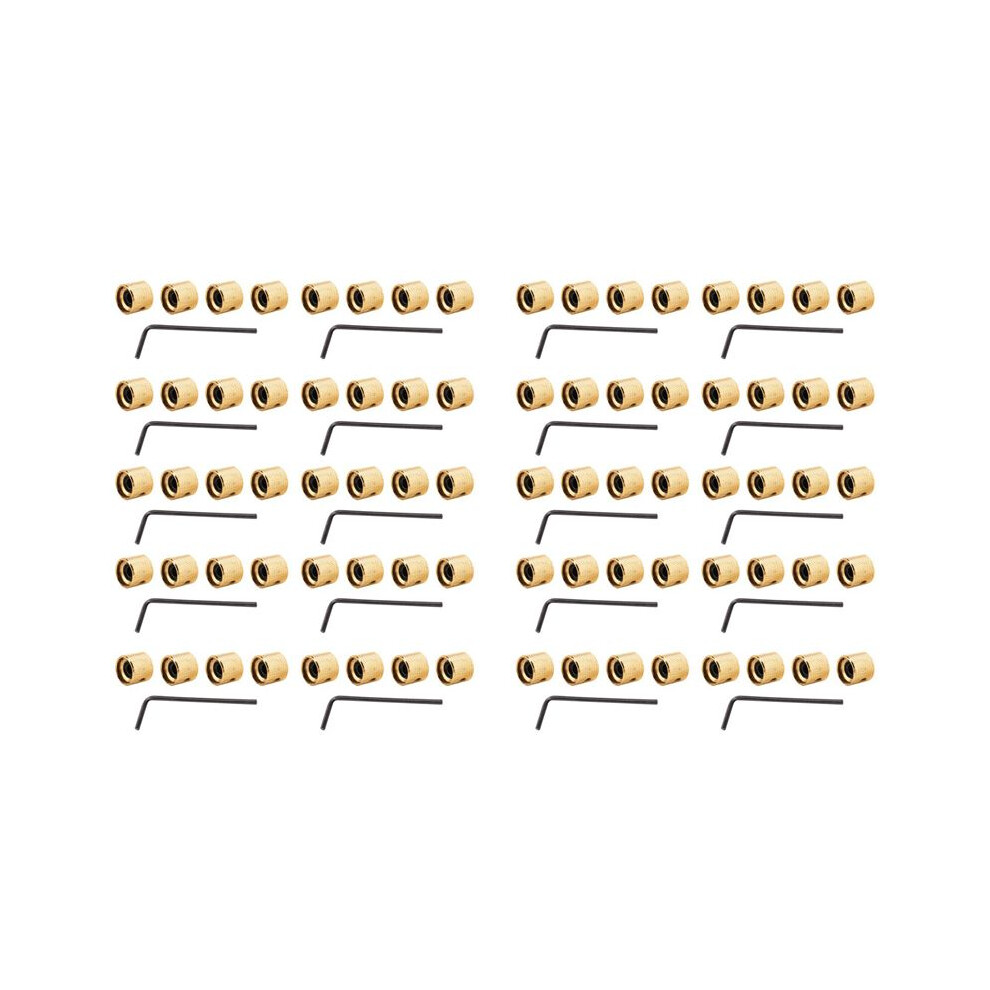 80Pcs Metal Volume Tone Dome Tone Guitar Speed Control Knobs With Screws For Strat Telecaster 4711976287253