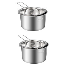 2X ChokladsmäLtdegel (304 Rostfritt Stål) 400 Ml Dubbelkokersmör