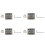 4X 3 String Guitar  String Bridge Bridge Pull String Hard Tail Guitar Bridge Tail 3 String Guitar Replacement Silver 1
