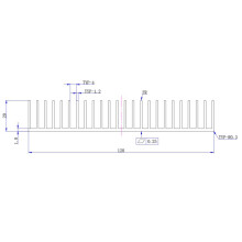 3st 120 mm Värmepanel Kylfläns Aluminium Kylfläns CPU Effektförstärkare Kylare B