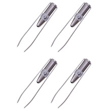 4X Edelstahl Wimpern Augenbrauen Pinzette + LED Licht