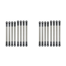 16Pcs Metallverbindungsstange Zugstange Radstand für 1/10 RC Crawler Auto Axial SCX10 90027 RC4WD D90 D110 CC01 TF2 MST