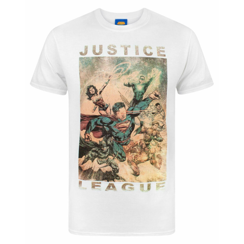 Dc Comics (Xx-Large) Short Sleeved T-Shirt (Mens White)