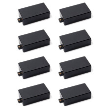 8X Kunststoff Versiegelt Humbucker Pickup Cover Fit SQ ST Pickup Gitarrenteile (Schwarz)