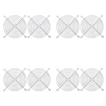 8 X Metalltråd Fingerskyddsgrill för 120 X 120 mm Datorfodral FläKt