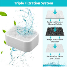 Ersatz Filter für Keramische Katzen Brunnen, 32 Kohle Filter und 8 Schaum Filter, Geeignet für IPETTIE Tritone / Fiumi