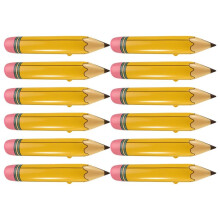 24 Stück 27 Zoll Riesige Große Aufblasbare Bleistift-Geburtstagsfeiergeschenke Bleistift-Hänge-Klassenzimmerdekoration