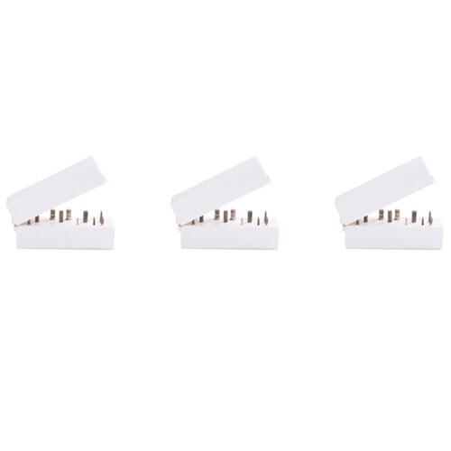 3X Nail Drill Bits Holder Dustproof Stand Display Container 30 Holes Manicure Tools Acrylic Case Manicure Tools 1