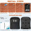 2X Key Box Wall Mounted  Key Safe Outdoor Key Box with Resettable 4-Digit Numeric Code Waterproof Key Box (Black) 6