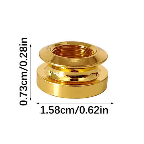 Universals Guitar Pickup Endpin Cap Hardware Universal-Bronzed 2