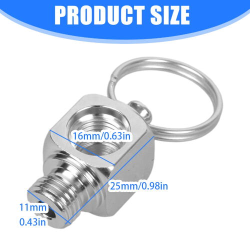 90 Degree Right Angles Adapters Diving Gauge Base Stainless 1