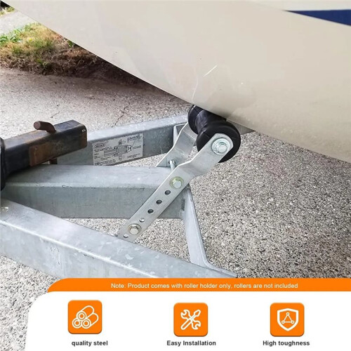 5-Inch Adjustable Keel Roller with Steel Panel Bracket for Trailers 2