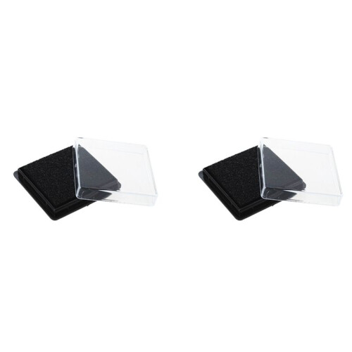 2X Stamp Pad Ink Pad Wedding Letter Document Black 1