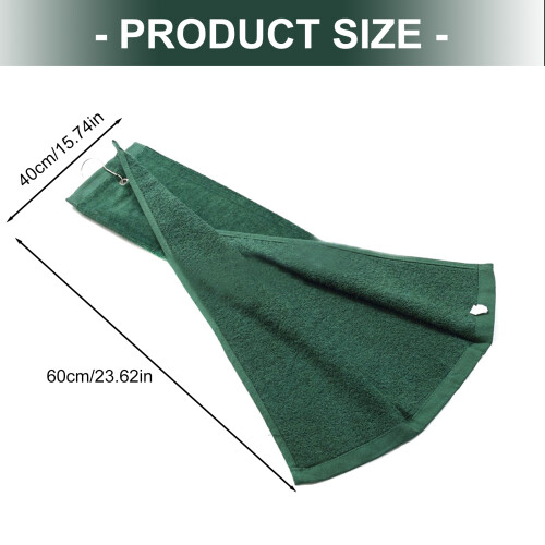 Serviette de golf pour sac de golf, serviette propre en-Noir 1