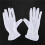 6 Pair Protective Anti-Slip White Cotton Work Driving Gloves 2
