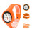 6Pcs Portable Compasses Watches Adjustable Strap-orange color 2