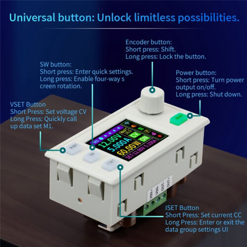 XY6509S CNC Adjustable  Regulated Power Supply Constant Voltage and Current 65V 9A 585W Step-Down Module 2