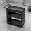 Homcom HOMCOM Storage Trolley Wheel Cart with Lockable Wheels Black 2
