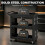 Homcom HOMCOM Storage Trolley Wheel Cart with Lockable Wheels Black 3