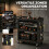 Homcom HOMCOM Storage Trolley Wheel Cart with Lockable Wheels Black 4