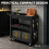 Homcom HOMCOM Storage Trolley Wheel Cart with Lockable Wheels Black 6